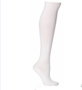 Spring Style Custom Design Plain White Teen Girls Thin Cotton Stockings