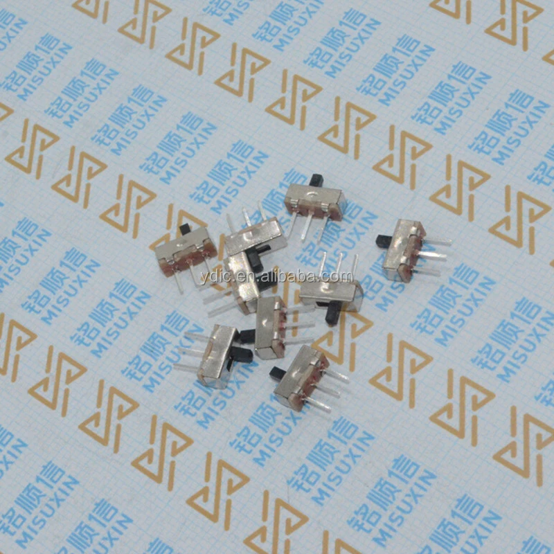 SS12D00 SS12D00G3 Interruptor On-off Mini Slide Switch 3 Pin 1P2T 2 Position Toggle Switch Handle Length:3MM