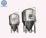 SS304 Cooling Jacket 1000l Industrial Beer Brewing Equipment Fermentation Tank With Insulation