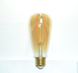 ST64 8watts Flexible filament chip vintage spiral led lampe bulbs