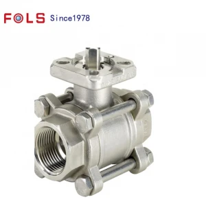 Stainless Steel 304/316 Electric Actuated 3PC Threaded Screwed Ball Valve  Butt Weld End Manufacturer