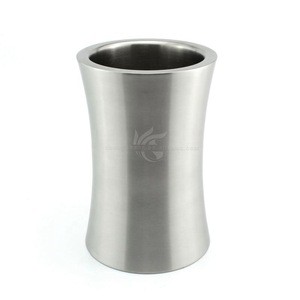 Stainless Steel Double Walled Stemless Holder Gold Wine Chiller Bottle Cooler Champagne Ice Bucket