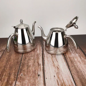 Stainless steel teapot coffee tea tools pour over coffee pot kettle kitchen tools tea pot with tea infuser