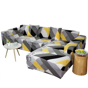 Stretch sofa slipcover spandex printing soft couch sofa cover