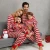 Import Striped Pattern Design Casual Christmas Family Matching Sleeping Pajamas Sets from China