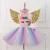 Import Summer Kids Sleeveless Rainbow Princess Birthday Party Toddler Baby Girl Clothes Unicorn Dress With Headband Wings from China