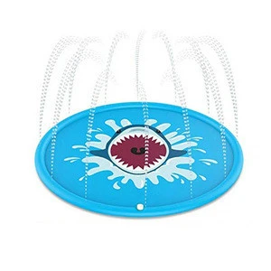 Sunbeauty Backyard Water Inflatable Splash Pad Round Baby Water Sprinkler Fountain Water Play Mat