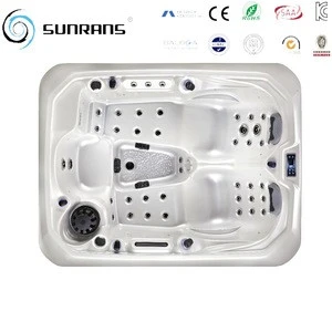 Sunrans whirlpool massage outdoor spa 3 person mini hot tub for sale