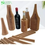 SYT Eco-friendly Biodegradable Honeycomb Packaging Protective Sleeve Bottle Protective Sleeve Bottle Transit Packaging