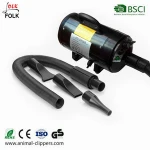 Temperature is controlled dog grooming blaster