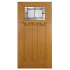 Tempered Glass Decorated Stained Fiberglass Front doors, Luxury house doors