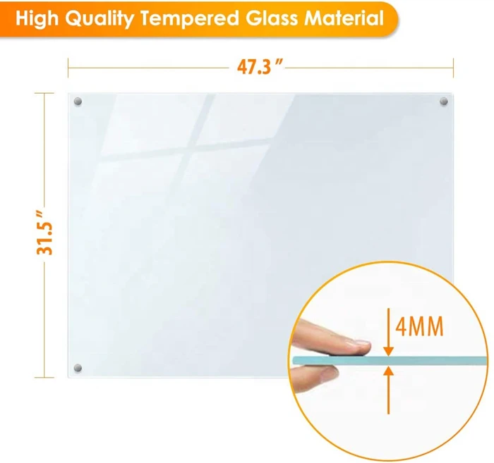 Tempered Magnetic Glass Whiteboard