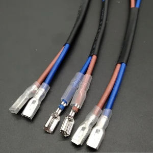 Terminal insulating sheath custom wire harness cable assembly LED terminal with sleeve ground wire cable harness cable