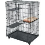 The stackable pet dog cat rabbit cage  with 2 layer portable  pet cages  cat carrier cage