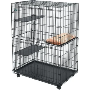 The stackable pet dog cat rabbit cage  with 2 layer portable  pet cages  cat carrier cage