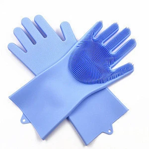 Thicken magic cleaning gloves silicone washing gloves for dishwashing