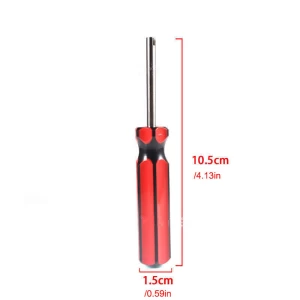 Tire valve core removal tool, universal tire repair valve core install wrench spanner hand tool for car, suv, truck, bike