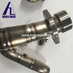 Titanium performance motorcycle exhaust pipe system
