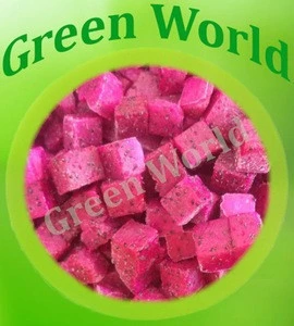 TOP CHEAPEST PRODUCT FROZEN DRAGON FRUIT/ IQF PINK PITAYA WITH THE ORGANIC CERT, PASSED US-FDA