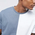 Top Quality Apparel Wholesale China Plain  two tone t shirt