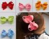 Top Sale Cute Custom Color Ribbon Hairpin, Custom size Butterfly Shaped Hair Clip