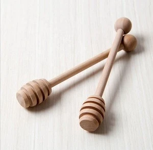 Top Sale Mini Wooden Honey Wood Honey Spoon Stir Bar For Honey Jar Supplies Long Handle Mixing Stick Dipper Dessert Tools