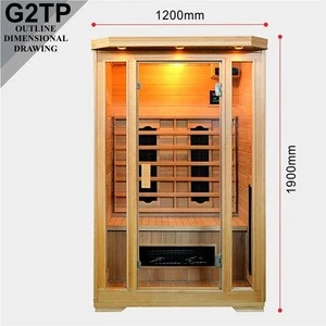 Top Sales 2 Person Simple Infrared Sauna Cabins G2TP