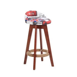 Top Selling Wooden High Bar Stool Chair, Modern Furniture For Bar&Restaurant