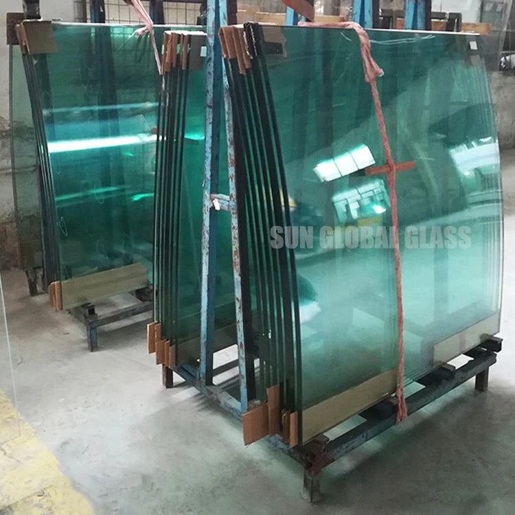 toughened curved glass panels suppliers custom size clear curved bending tempered polish building glass for construction price