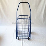 Trade Assurance portable folding shopping cart metal shopping trolley