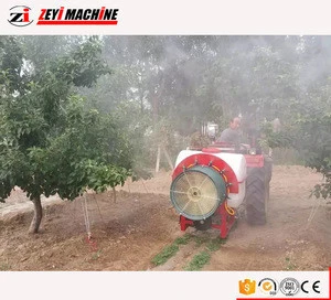 trailer boom tank air blast sprayer 1500L with Italy diaphragm pump orchard fruit garden vineyard