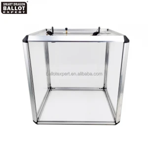 Transparent Deluxe Display Acrylic Box Lock Charity Donation Clear Acrylic Ballot Box