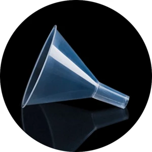 Transparent plastic silicone funnel cap