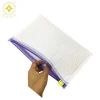 Traveling Waterproof White Bubble Slider Bag Zipper Bubble Padded Bags for Cosmetic Makeup Pouch