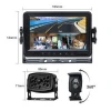 Truck Monitoring Cameras System With Guidlines 7inch Car Display Wireless Reverse Camera