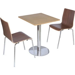 Two Pcs Modern Restaurant Cafe Table Chair Set