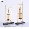 Two sets of candlesticks copper marble glass explosion-proof tube home decor candle holders
