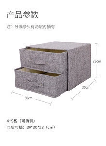 Two-tier With 3 Drawers Washable Storage Box, Breathable Clothes Blanket for Comforter, Tidy Up Your Closet with Clear Window