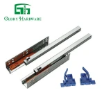 Undermount Soft Close Drawer Slide Full Extension, Bottom Mount Soft Close Slide With Clip
