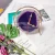 Import Unique art Design Colorful modern wedding favors agate slice table clock from China