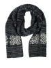 Unisex Classic Snowflake Knitted Scarf