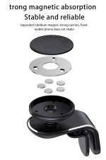 Universal 360 L Shape car air vent mount magnetic car phone holder