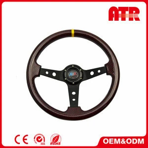 Universal 59mm 54mm 97mm dish carbon fiber car steering wheel