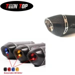 Universal Motorcycle Exhaust Yoshi-muras R77 Exhaust Moto Carbon Fiber Silencer Exhaust For RC390 DUKE 790 GSX250R