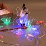 USB Operated String Lights 1.2M 10 LED Butterfly Fairy Lights for Bedroom Garden Christmas Wedding Party Holiday Decoration