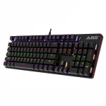 USB Wired  RGB  Mechanical Keyboard Metal panel full Anti-ghosting keys LED keyboard for Gamer Desktop Laptop