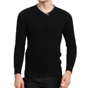 V Neck Sweater Men Stones Knit Sweater Men Fitted Mens Sweaters Pullover