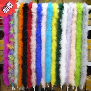 Verified supplier decorative Fluffy Turkey feather boa for handicraft DIY Decoration/Carnival Costume/Evening  Party feather boa