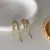 Import Vershal Fashion Korean Rhinestone Tassel 18K Gold Plated Earrings Elegant Long Drop Earrings Jewelry from China