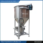 Vertical raw material plastic mixer/blender